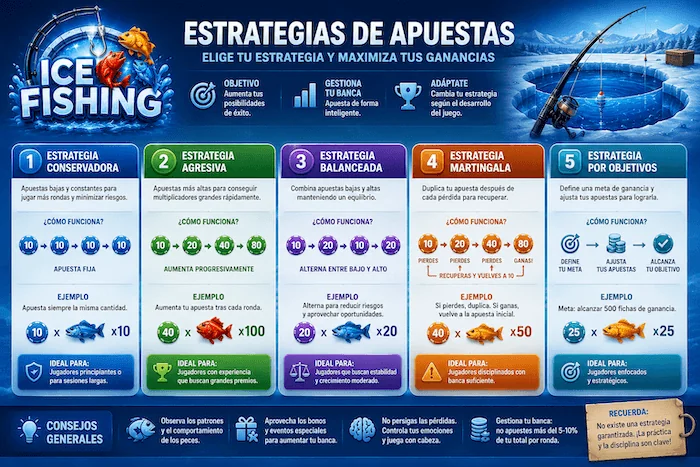 Estrategias de apuestas para Ice Fishing
