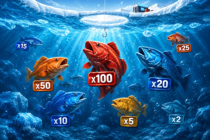 Peces con multiplicadores en Ice Fishing